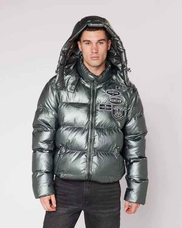 Metallic Mono Badge Jacket