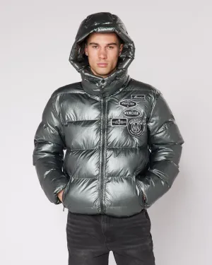 Metallic Mono Badge Jacket
