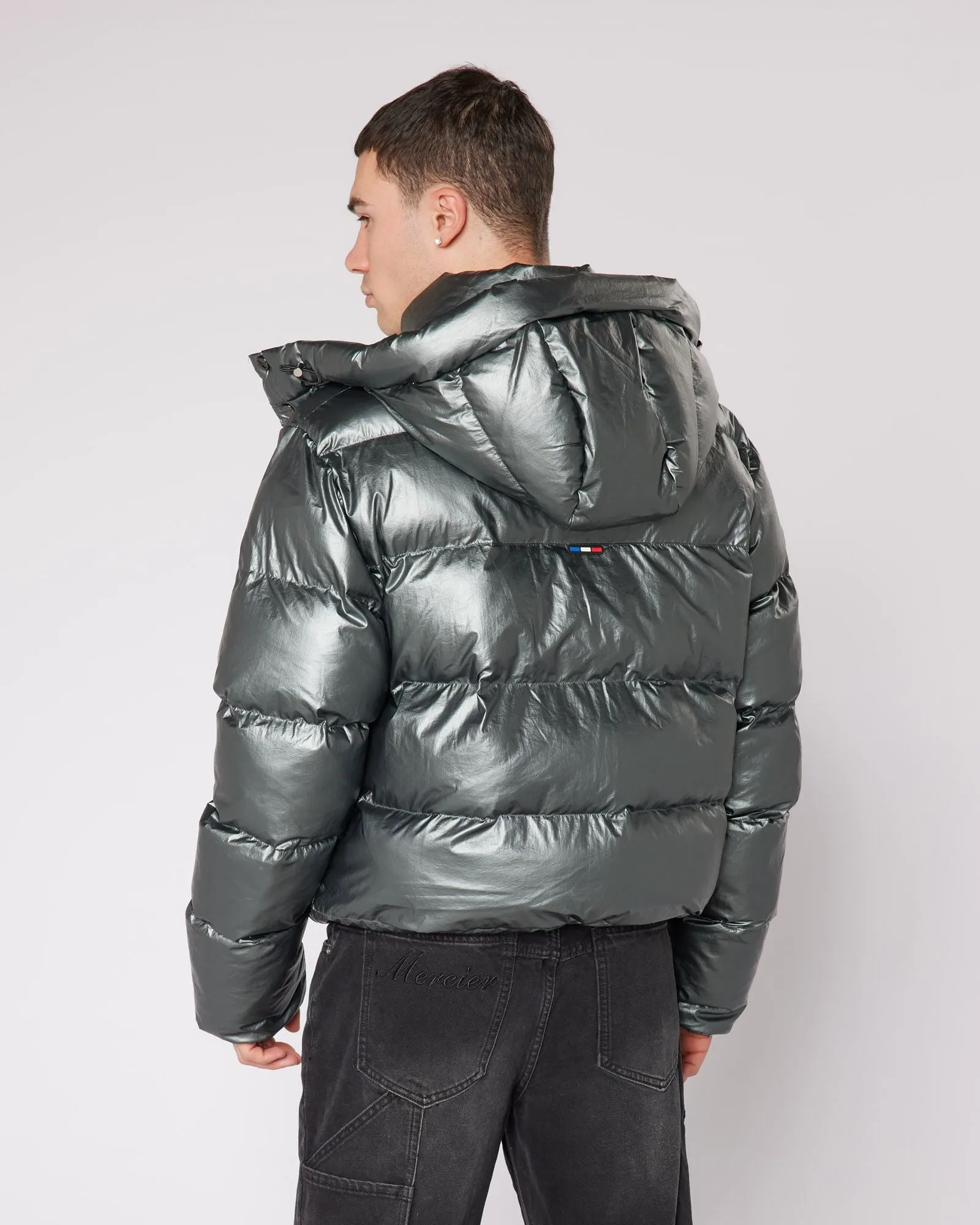 Metallic Mono Badge Jacket