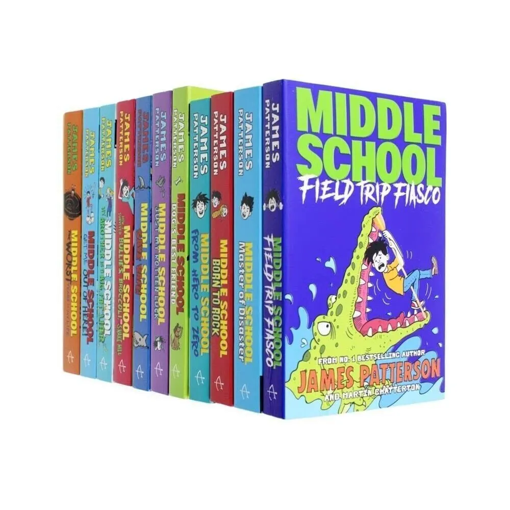 Middle School Series Collection 11 Books Set By James Patterson Just My Rotten