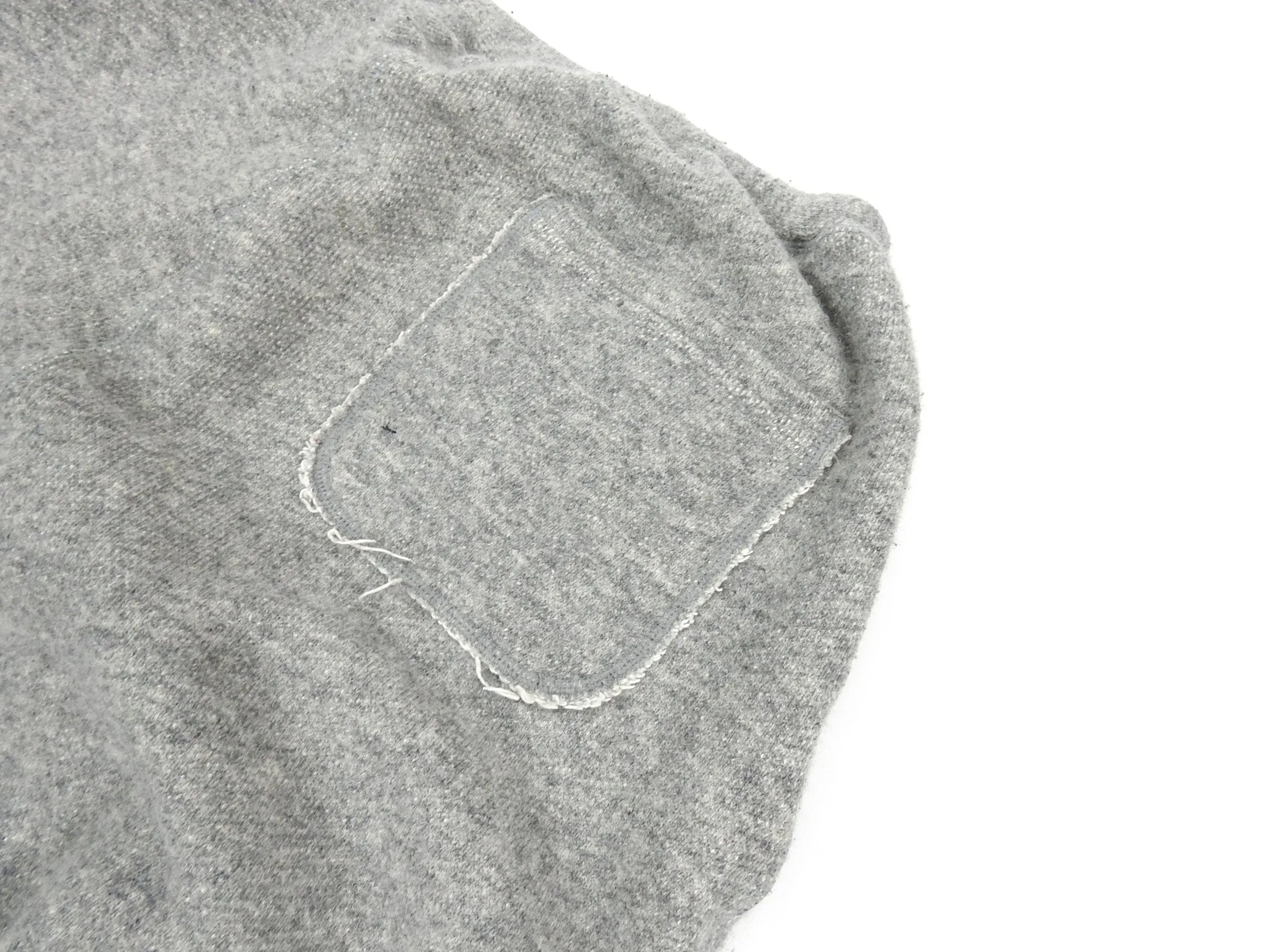 Miharayasuhiro Grey Cropped Distressed Joggers - M