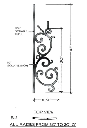 Milano Series - B2 Curved Pitch Panel