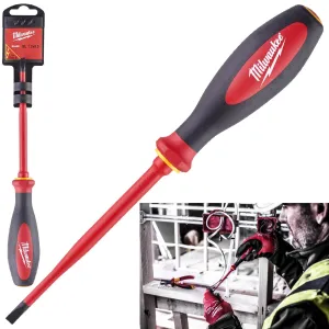 Milwaukee VDE Slim Screwdriver Slotted 1.0mm x 5.5mm x 125mm