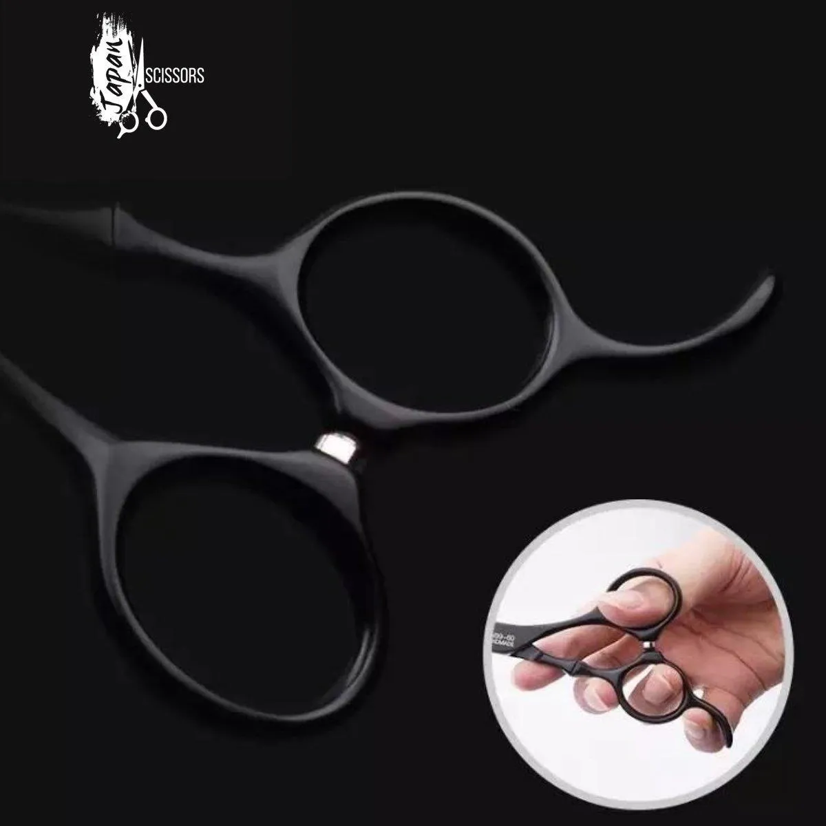 Mina Timeless Hairdressing Matte Black Cutting Scissors