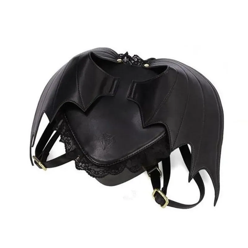 Mini Heart with Bat Wings Backpack