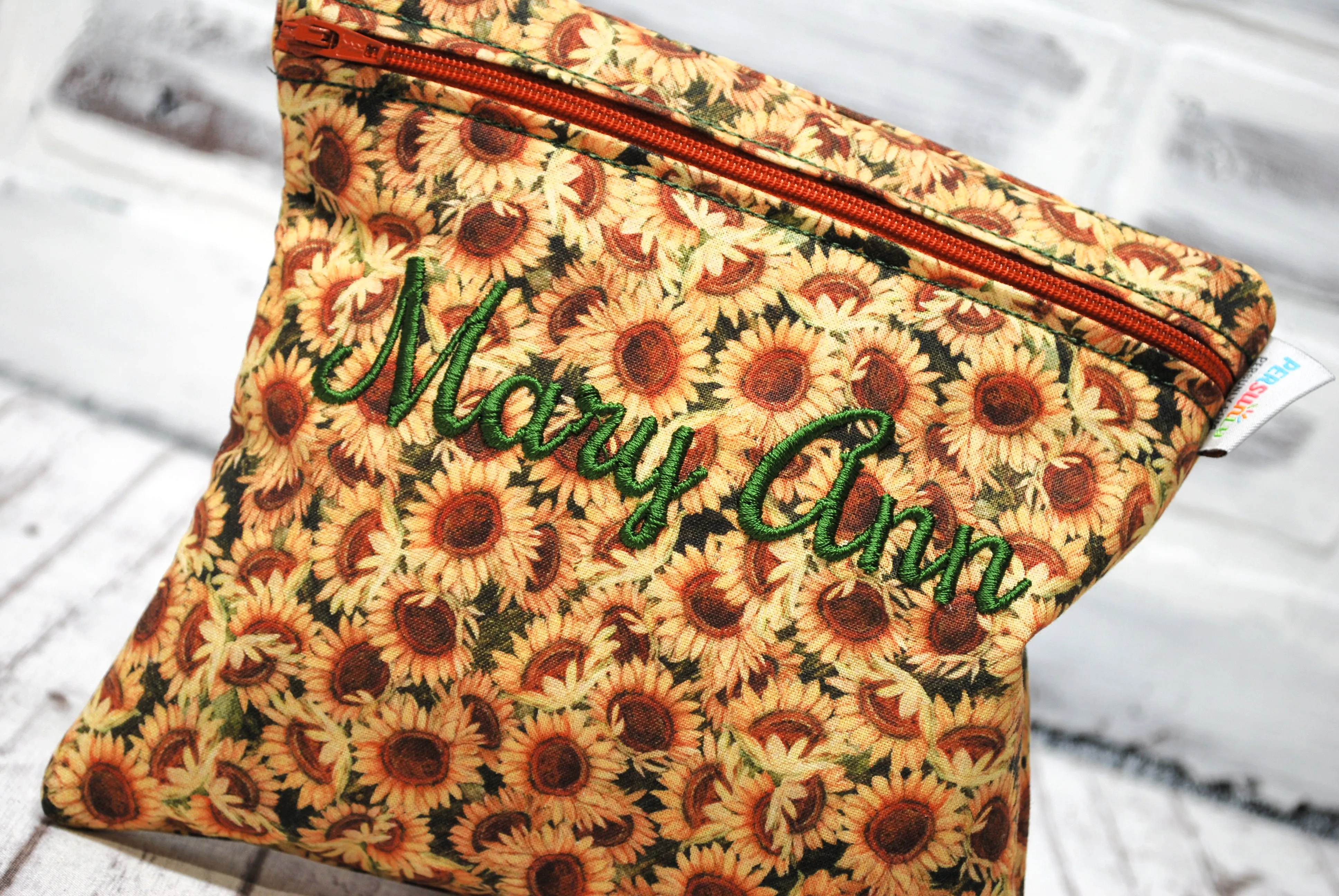 Mini Sunflowers Personalized Reusable Food Bag