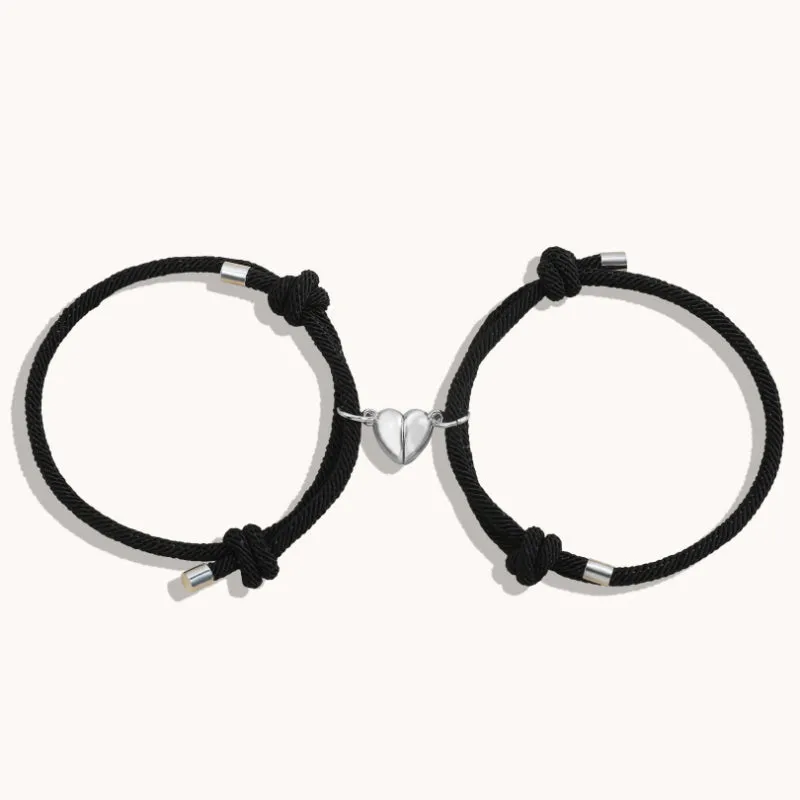 Minimalistic Magnetic Rope Bracelets Set