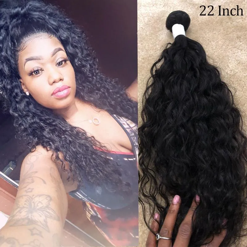 Modern Show Wet And Wavy Virgin Brazilian Hair 3 Bundles With Lace Closure 100 Human Hair Weave