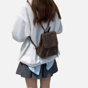Monacogents | Mini PU Leather Drawstring Backpack