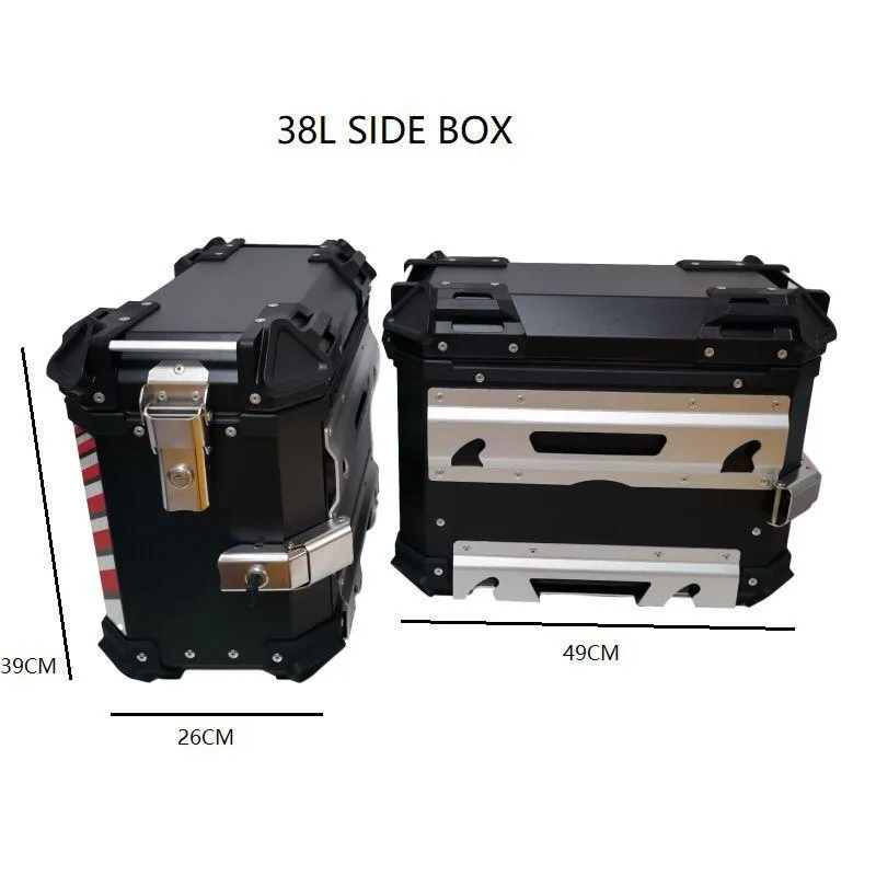 Motorcycle Pannier Box 38L x 2