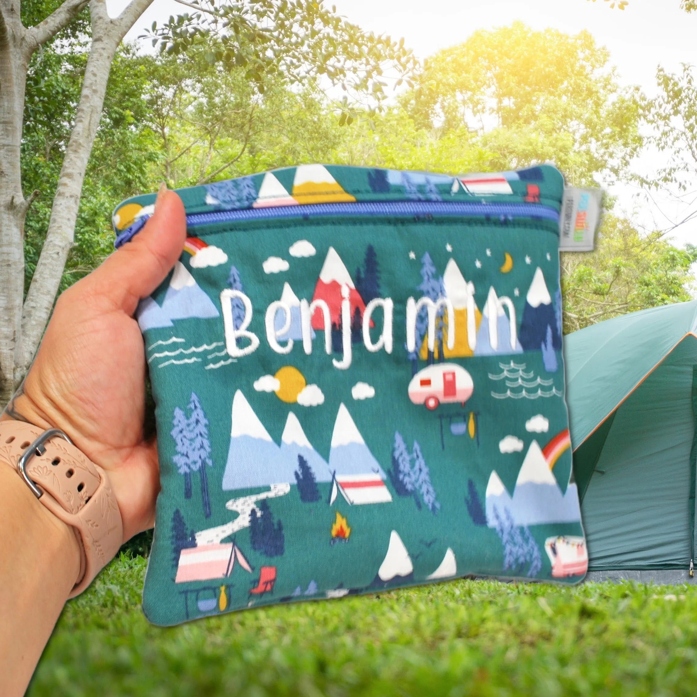Mountain Adventure Personalized Reusable Food Bag