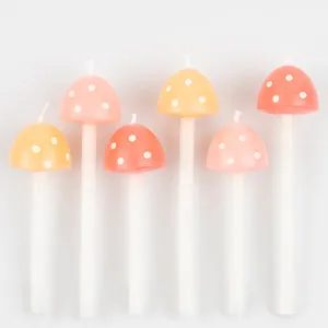 Mushroom Birthday Candles