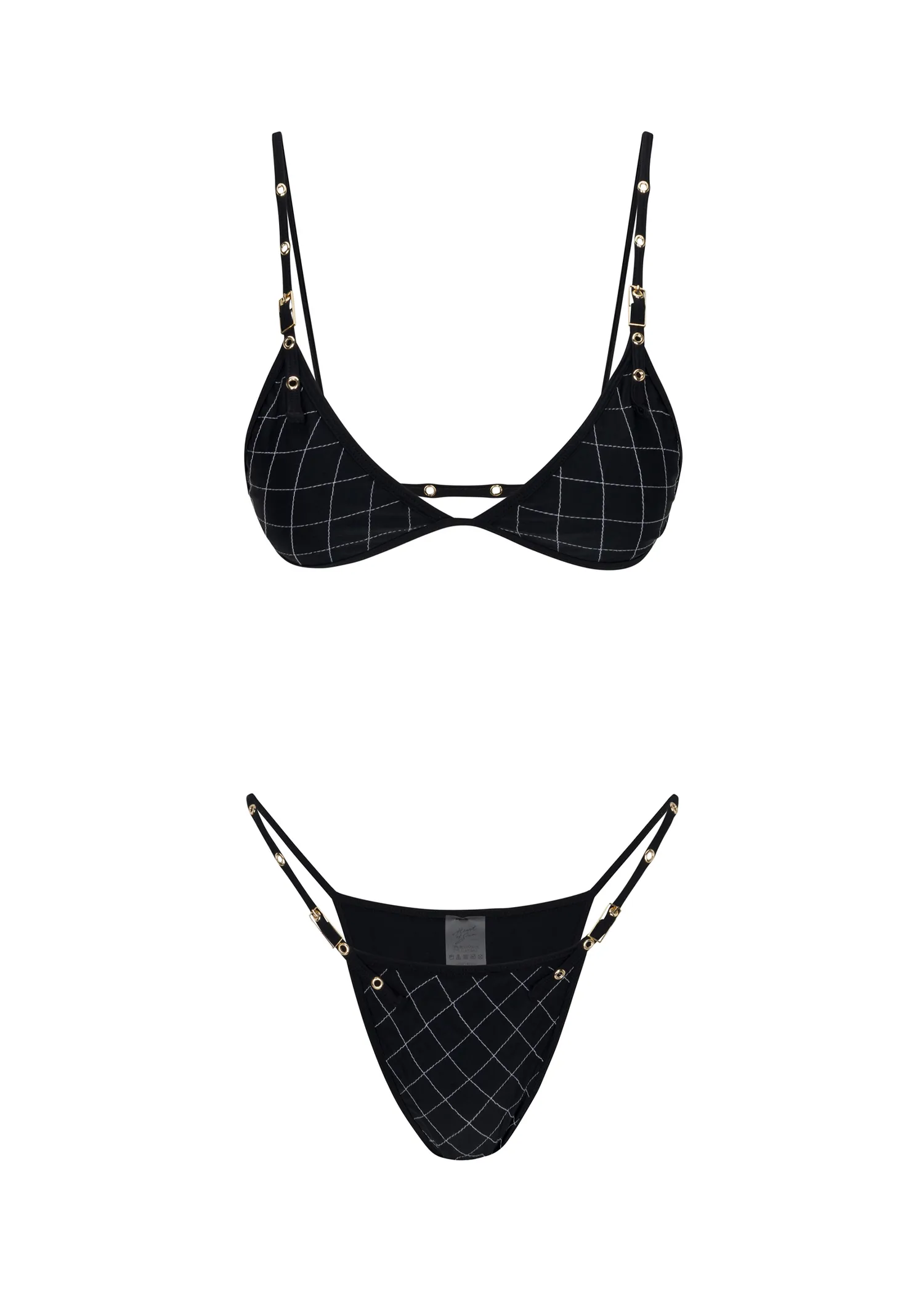 Naomi Buckle Bikini Bottom | Black