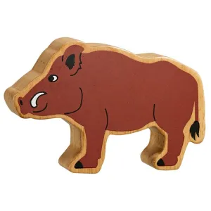 Natural brown wild boar