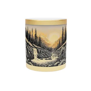 Nature Forest -  Metallic Mug (Silver\Gold)