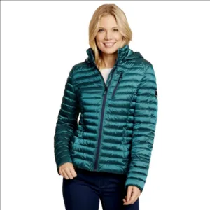 Nautica metallic puffer jacket