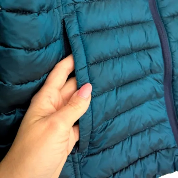 Nautica metallic puffer jacket