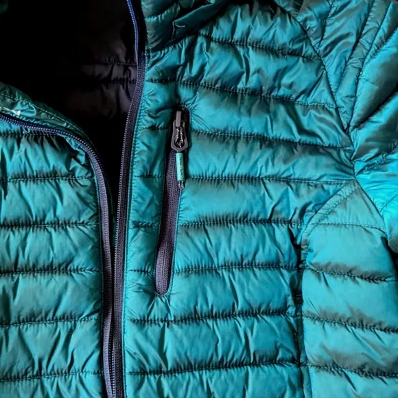 Nautica metallic puffer jacket