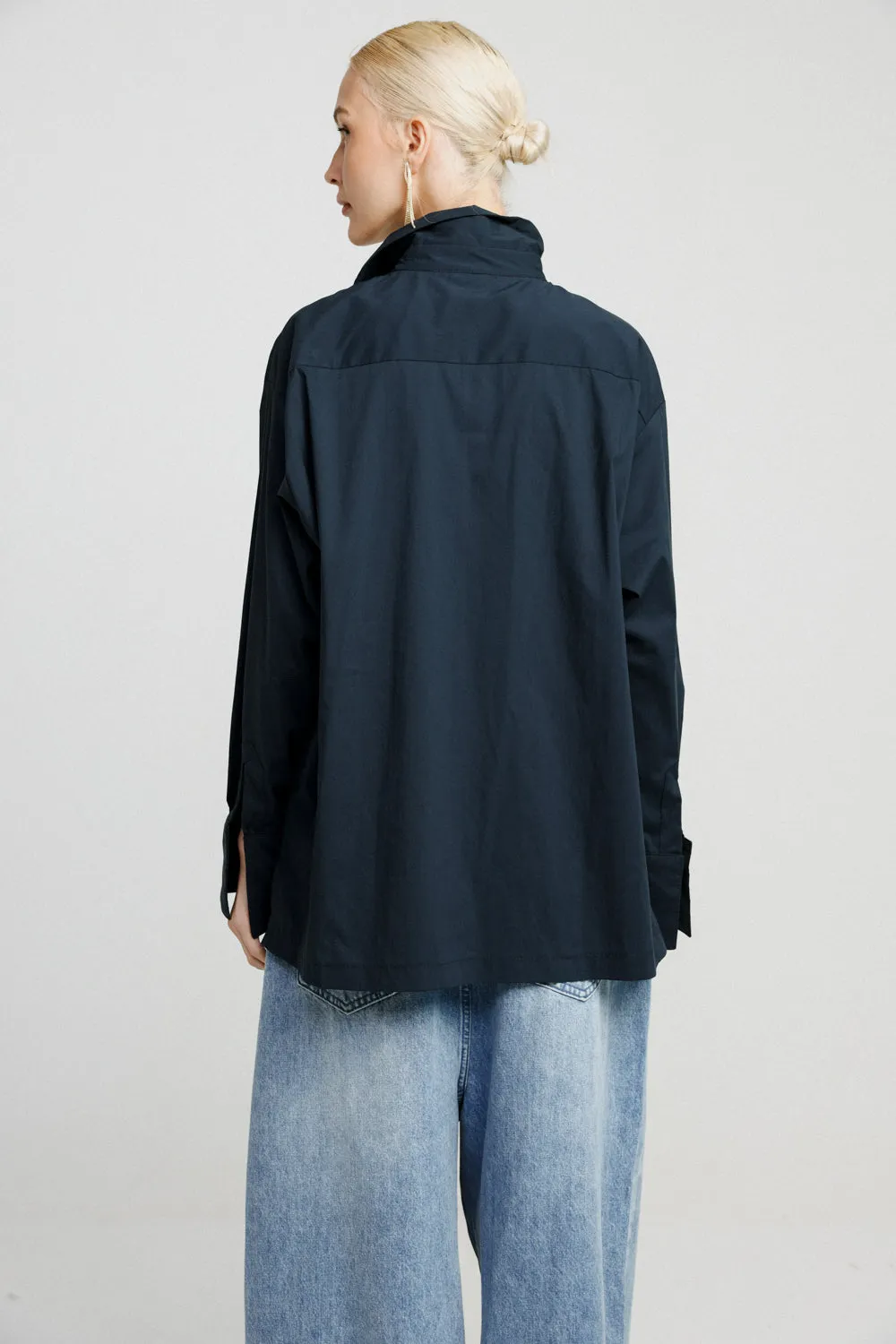 Navy Zippered Shirt