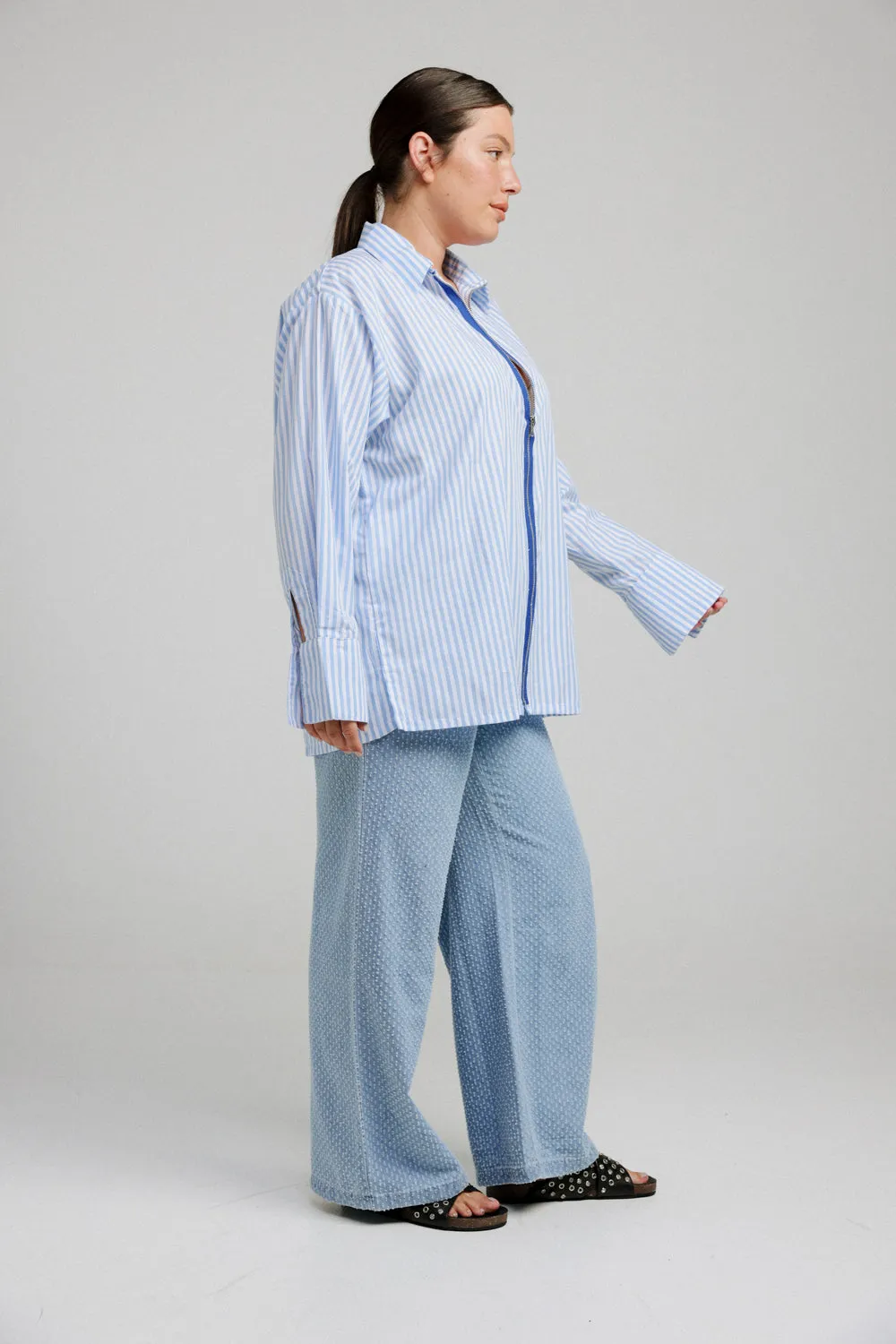 Navy Zippered Shirt