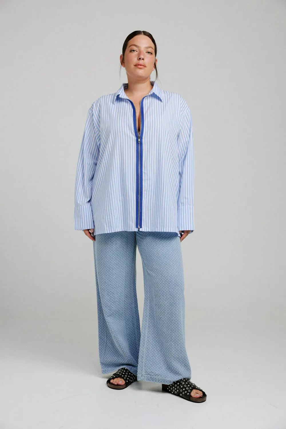 Navy Zippered Shirt