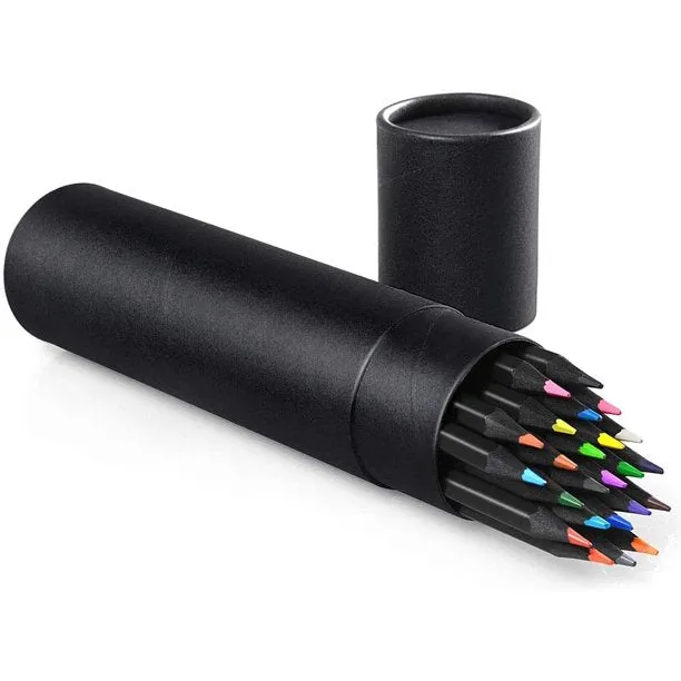 NEW 24 Pcs Coloured Pencils - Soft Core Pencil Crayons - School Supplies, Arts and Crafts, Gifting