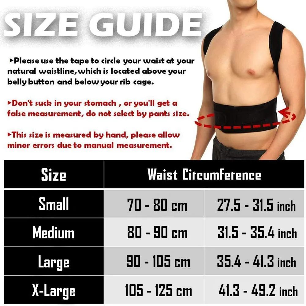 New Full Back Posture Corrector Back Support Belts Shoulder Brace Spinal Brace Straightener Improve Bad Posture Spine Posture Kyphosis Scoliosis Humpback for Men & Women, Sz M!