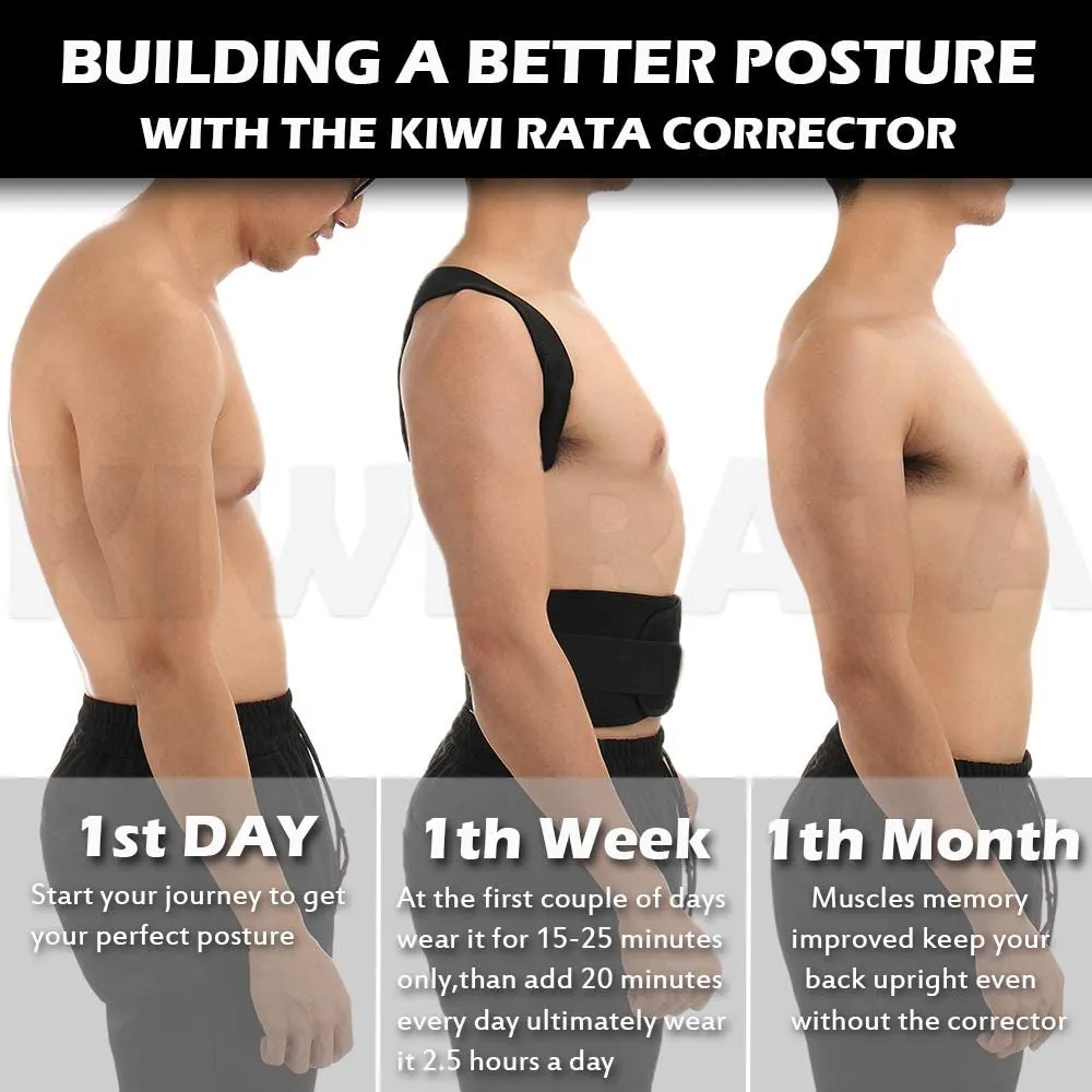 New Full Back Posture Corrector Back Support Belts Shoulder Brace Spinal Brace Straightener Improve Bad Posture Spine Posture Kyphosis Scoliosis Humpback for Men & Women, Sz M!