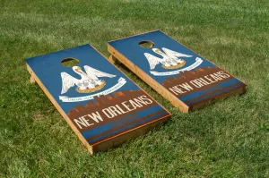 New Orleans State Flag Skyline