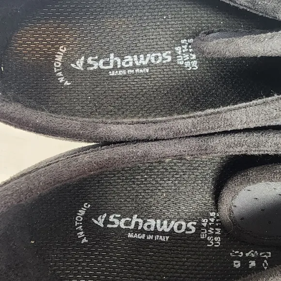 New Schawos Comfort Shoe Black Orthopedic Stretch Diabetic Shoe Size 11.5