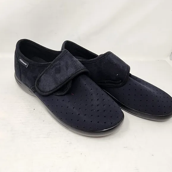 New Schawos Comfort Shoe Black Orthopedic Stretch Diabetic Shoe Size 11.5