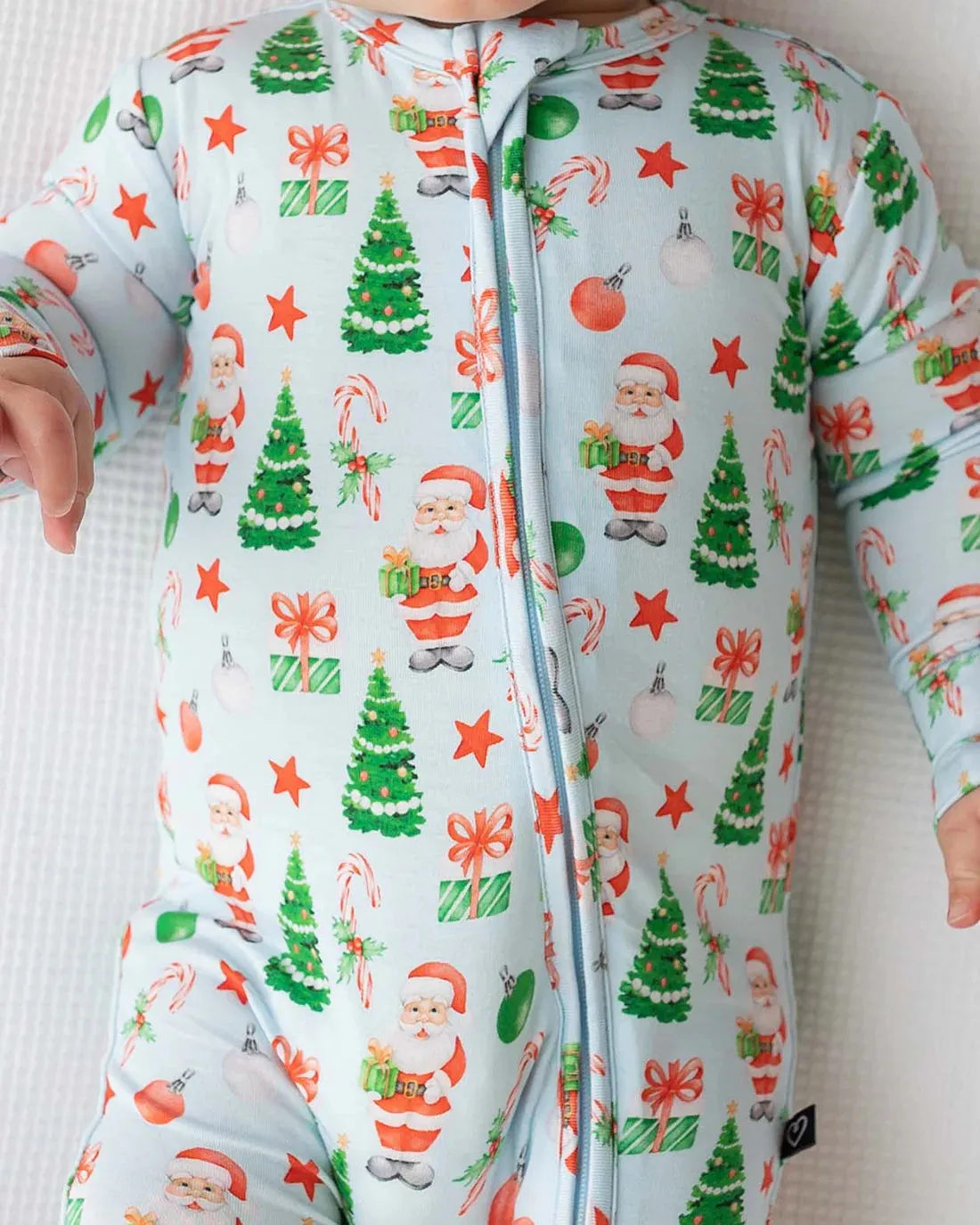 Nick Santa Bamboo Zippered Footie