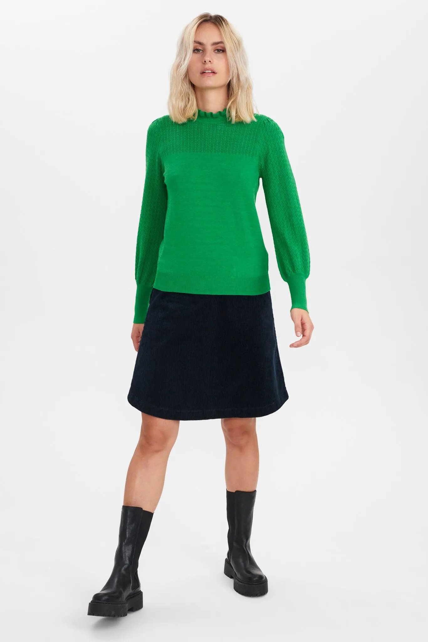 NUCAMELA HIGH NECK - Fern Green