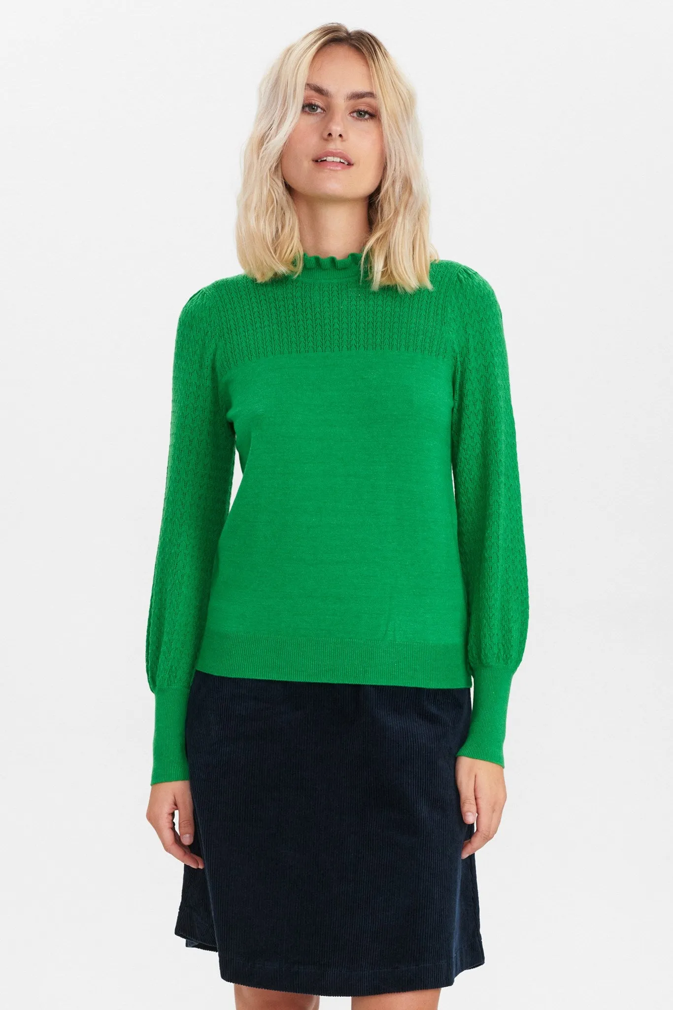 NUCAMELA HIGH NECK - Fern Green