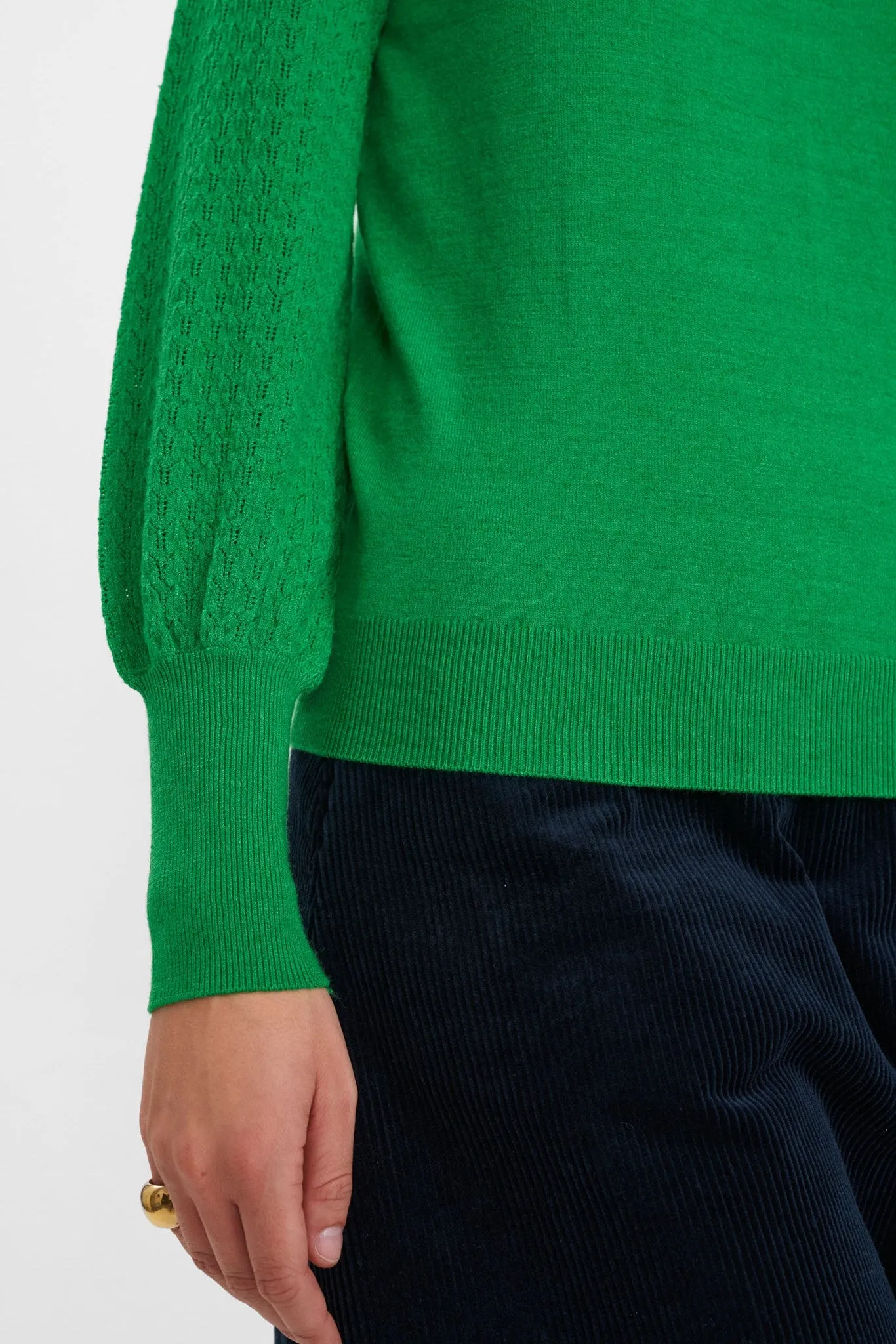 NUCAMELA HIGH NECK - Fern Green