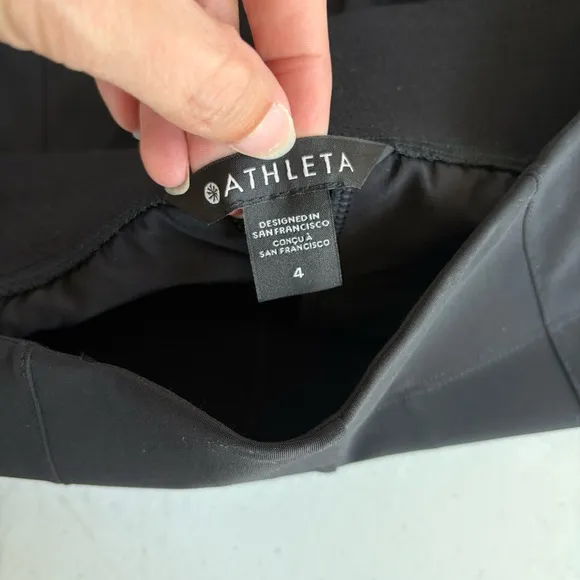 NWOT Athleta cosmic Bermuda shorts black size 4