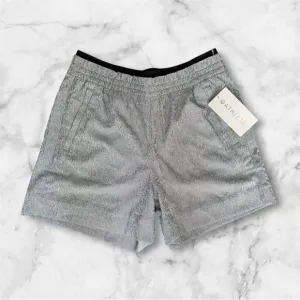NWT New ATHLETA Echo Shorts Black Silver Athletic 8