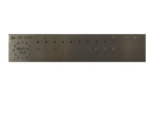 Omo Italy Drawplate SP62 40% HALF ROUND - 3mm to 1mm (20 Holes) [EOL]