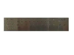 Omo Italy SP67 Drawplate: 33% Half Round, 3mm to 1mm - 20 Precision Holes [EOL]