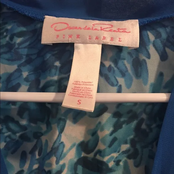 Oscar De La Renta Pink Label Robe Above Knee SZS