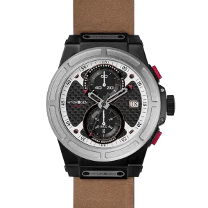 Otto Chrono Silver Black Nato