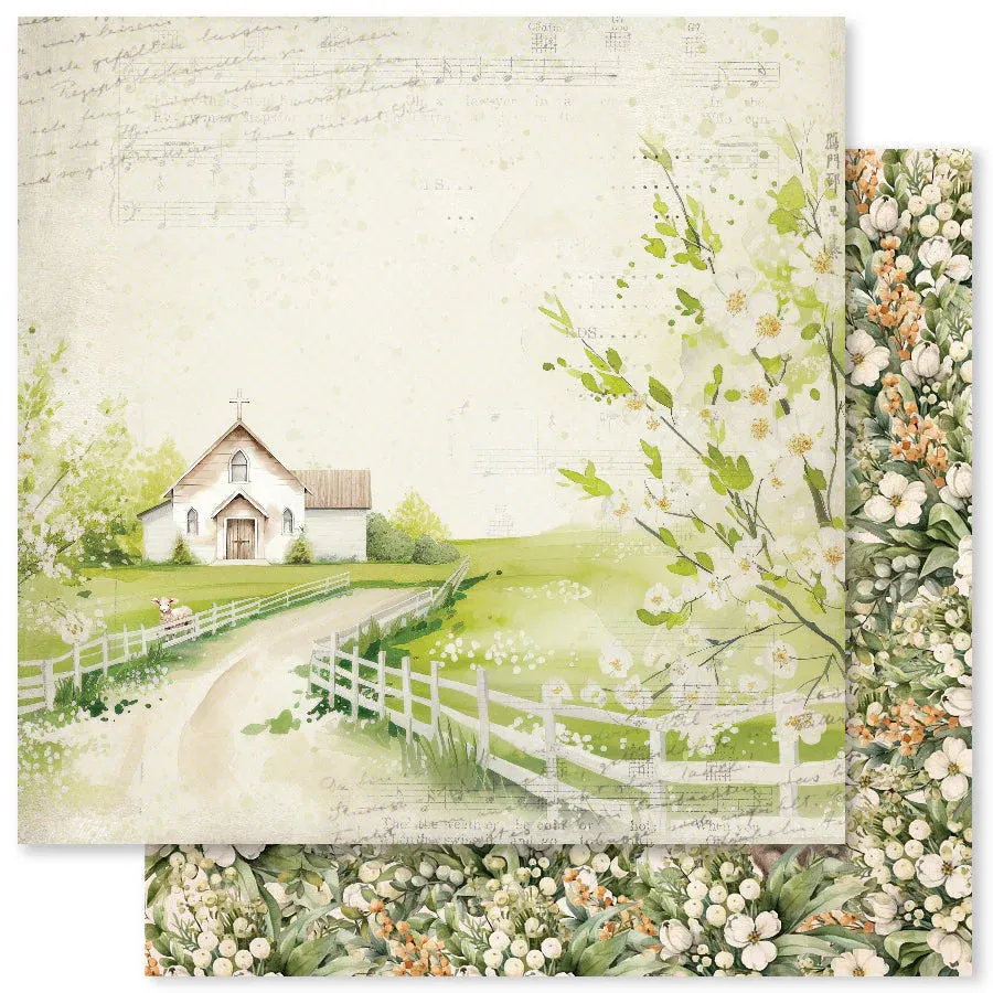 Paper Rose Studio - Easter Village - 12x12Single Sheets / E