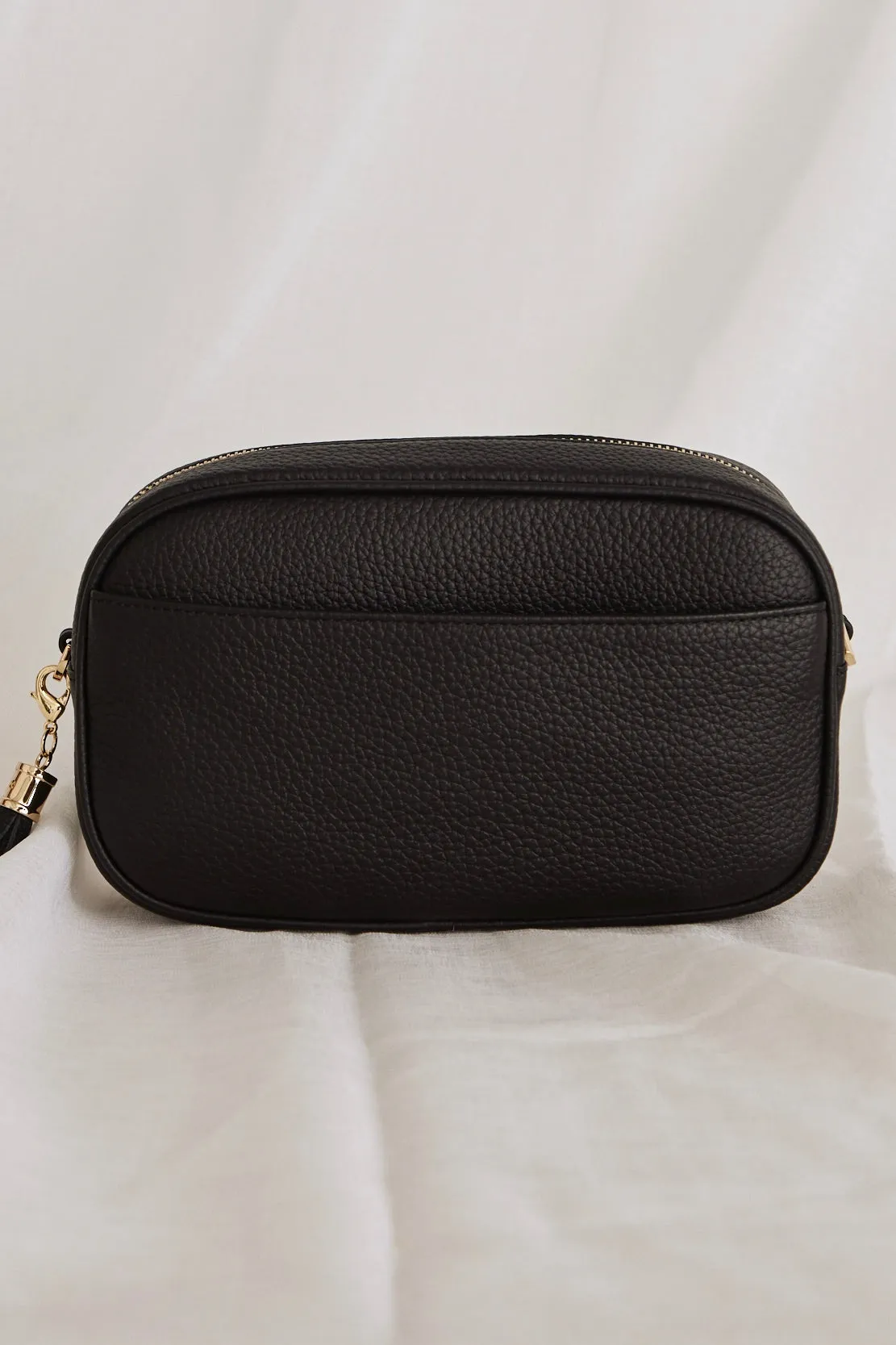 Paris Black Leather Diamond Quilted Bag
