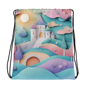 Pastel Castle - Drawstring Bag