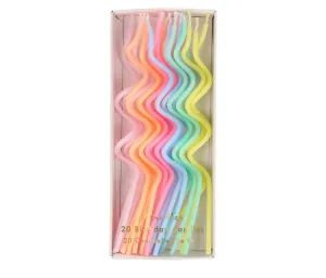 Pastel Swirly Candles