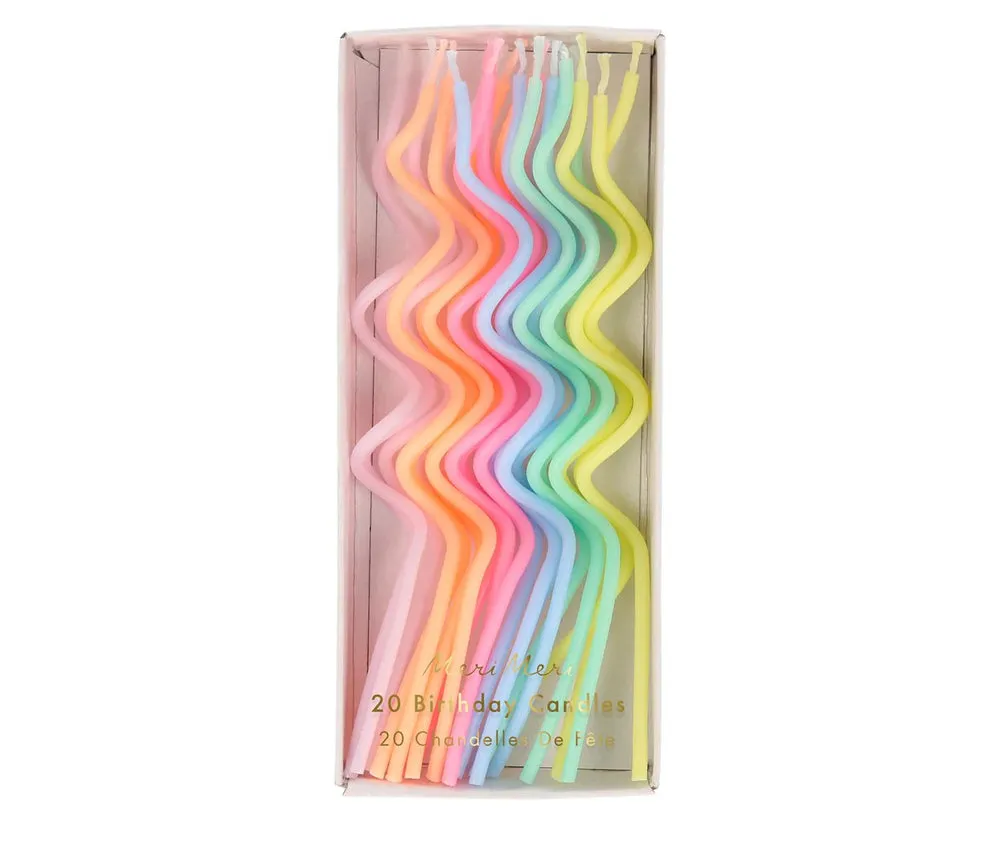 Pastel Swirly Candles