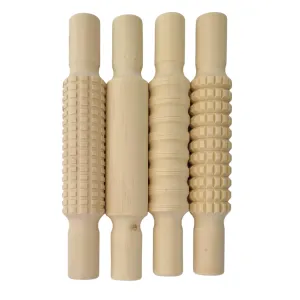Pattern Rolling Pins, Set of 4