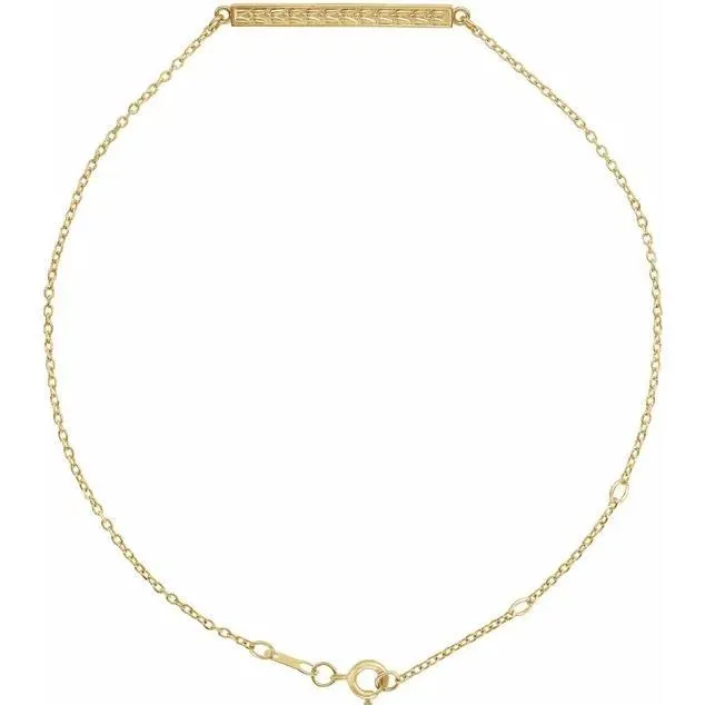 Patterned Bar Bracelet