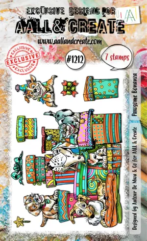 Pawsome Bonanza 4x6 Clear Stamp Set Aall & Create #1212