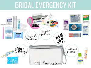 Personalized Bridal Emergency Kit, Wedding Day Emergency Kit, , Bridesmaid Emergency Kit, Bride Survival Kit, Gift from Bride